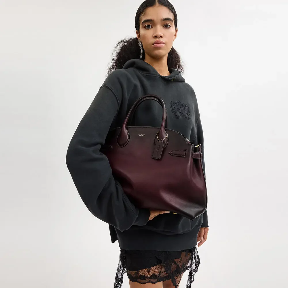 Coach Soft Empire Carryall Bag 40 In Merlot - Picture 2 of 14